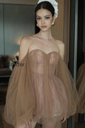 sweet-sexy-bandeau-puff-sleeve-mini-dress