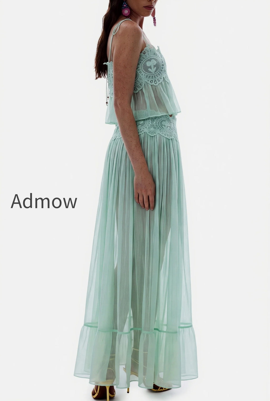 lace-chiffon-pleated-skirt-set